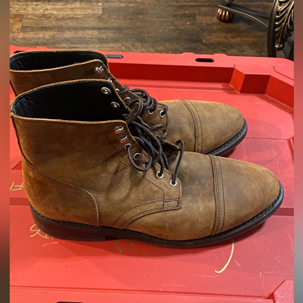 Men’s Thursday Everyday Brown Leather Boots Size 12.5 EEE